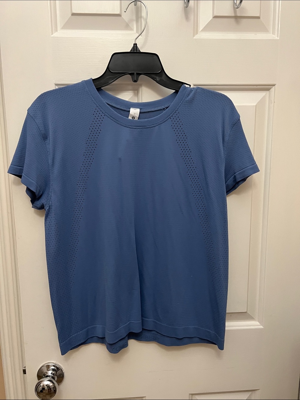 lululemon athletica Short Sleeve Performance Tee in Slate Blue